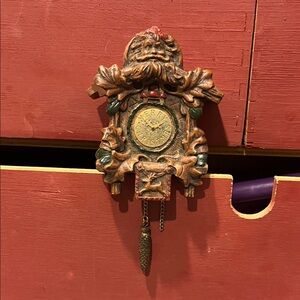Vintage Santa miniature Wall Clock